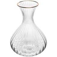 Decanter 1,5L de Cristal Ecológico com Fio de Ouro Optic 